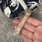 India Hicks  Beetle Canvas Tote Bag Navy Blue White & Small Pouch Eleuthera Photo 3