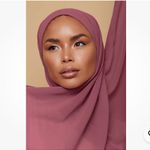 VOILE CHIC Premium Chiffon Fuchsia Hijab Scarf For Women Pink Photo 0