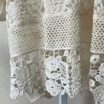 Sundance gorgeous ivory lace/crochet blouse top White Size M Photo 4