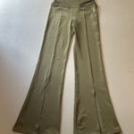 Free People Movement Olive Flare Pants XS High Rise Split Hem Lounge Yoga Boho A Photo 0