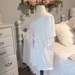 Comfy White Shirt V Neck Size L Photo 3