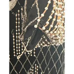 Fabrice Style Vintage Black Silk Beaded Flapper Dress Size 4 Photo 6