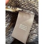 Marled Clothing Chunky plaid faux fur cardigan women’s M cozy preppy dark academ Black Size M Photo 5