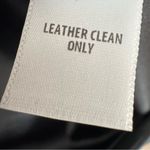 St. John  Stretch Napa Leather Stretch Pencil Skirt In Caviar Size 12 Photo 14