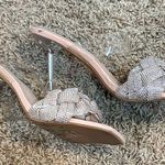 Mudd Silver Braided Heeled Sandals Photo 3