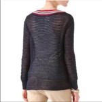 Free People  Navy V neck Sweater Photo 5