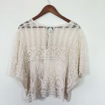 Rachel Zoe  One Size Lace Sheer Blouse Stylish Beach Cover-Up Photo 4