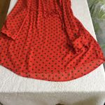 Merona Patterned Shirt Dress Orange Black Gray - Sz Medium Photo 5