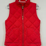 J.Crew  Puffer Vest XS NWT Pink Quilted Full Zip Outerwear Bright Pocket Down Photo 0