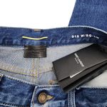 Saint Laurent NEW 100% Cotton Baggy Jeans Blue High Rise Size 27 Photo 7