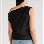 Nordstrom Renee C. Black Asymmetrical Blouse Photo 1