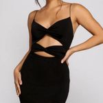 Cutout Mini Dress in Black Photo 1