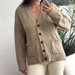 Jenni Kayne Everyday Cardigan in Beige Size M Photo 1