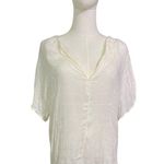 O'Neill O’Neill Reese White Textured V-Neck Tunic Top Medium NWT MSRP $49.50 Photo 5