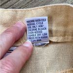 Westbound Casual Women's Vintage Butter Yellow Linen Blend Pants Size 14 Photo 7