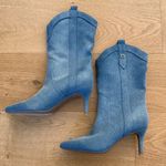 Guess  - Women's Wurlie Mid Calf Boot in Blue Photo 1