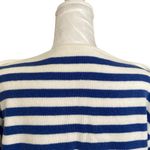 Vintage Blue White Nautical Stripe Henley Knit Short Sleeve Shirt Size Medium Photo 11