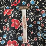 Free People 70s vibe floral button up blouse has ruffle neckline, bishop sleeves Photo 5