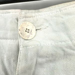 ZARA size 8 white jeans pleated top blue yellow green paint splatter detail Photo 6