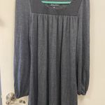 Jenny Helene small women’s soft jersey knit sweater dress long sleeves Gray Photo 2