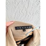 Theory  Wool Blend Long Sleeve Double Breasted Pea Coat Jacket Brown Womens S Photo 7