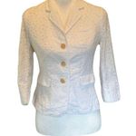 Talbots White Eyelet Blazer | EUC | 4p Photo 0