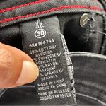 Missguided  | Black Studded Asymmetric Hem High Waist Distressed Denim Skirt Sz 8 Photo 5