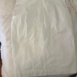 H&M White midi slit buckled skirt Photo 2