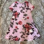 LuLaRoe Pink Red floral Short Sleeve dress Photo 3