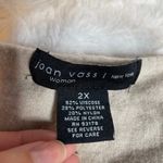 Joan Vass  Cream Sweater Knit Pullover 3/4 Length Sleeve 2x‎ Plus Size Top Blouse Photo 1