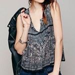 Free People one paradise stars tank pin-tucked embroidered tank triple tie back Photo 2