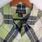 Requirements  L Lime Diagonal Plaid Top Photo 1