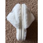 Shiraleah  White Faux Fur MRS. Wifey Honeymoon Wedding Bridal Slippers L/XL 9-11 Photo 5