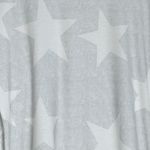 Exclusive Heart Long Sleeve Star Print Top Gray Size L Photo 2