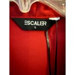 ESCALIER Women's Red Satin Bow Blouse Long Sleeve Shirt Top Size L Size L Photo 1