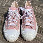 No Boundaries  Pink and White Canvas Sneakers Photo 1