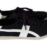 Eileen Fisher Black and White Mesh and Leather Sneakers. Size 8.5. MSRP $195 Photo 0