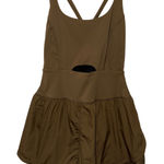 Free People Movement Righteous Runsie Tea Leaves Brown One Piece Romper Sz S Photo 0