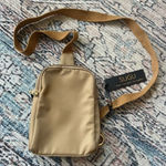 NWT SUGU Milan New York Los Angeles Sling Tan Crossbody Bag Unisex Chest Bag Photo 0