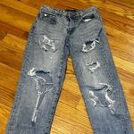 Aeropostale Boyfriend Jeans Light Wash Distressed Ripped Denim Women Size 0 Reg Photo 1