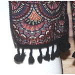 Chelsea and Violet Brocade Bolero Open Jacket Tassel Fringe Rich Colors Size S Photo 2