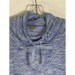 Talbots T by Women's Soft Lightweight Hoodie Sweatshirt Marled Blue Medium Photo 2