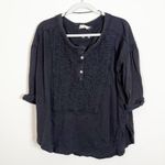 Free People We The Free Redone Tee Shirt Black Small Photo 3