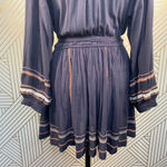 Free People  Delilah‎ Embroidered Minidress Blue Photo 10