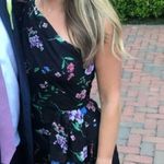 Shoshanna Midnight Gia One Shoulder Dress in Black Floral 4 Womens Cocktail Photo 11