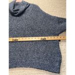 Lucky Brand  Women’s XL Blue Chunky Knit Turtleneck Cropped Sweater Cozy Oversize Photo 5