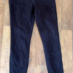 Rock & Republic  Black Denim Pants Gold Stud embellishment Skinny Mid Rise Size 6 Photo 0