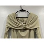 Helsa  Matte Jersey Off Shoulder Maxi Dress Medium M Elm NEW Photo 2