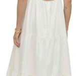 Reformation East Square Neck Open Back Tiered Maxi Dress Photo 2