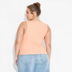 Strawberry‎ Shortcake Women 2X Graphic Orange Cropped Tank Top Casual Nostalgia Photo 2